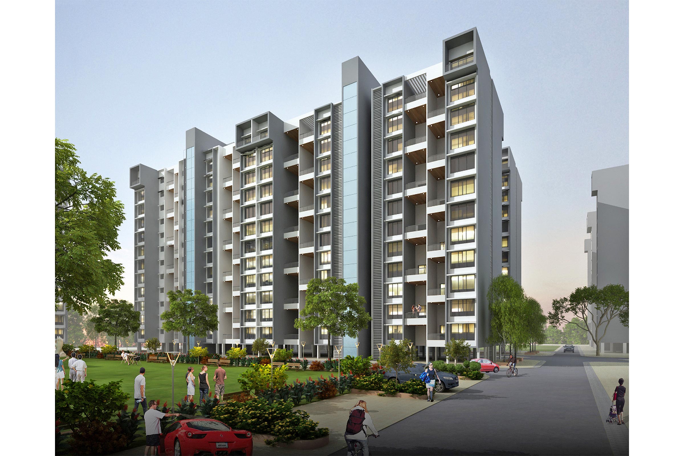 building view of sankelcha-metrozone-residential architecture pune